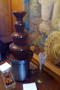 A képen a csokimúzeum egyik csokifája látható